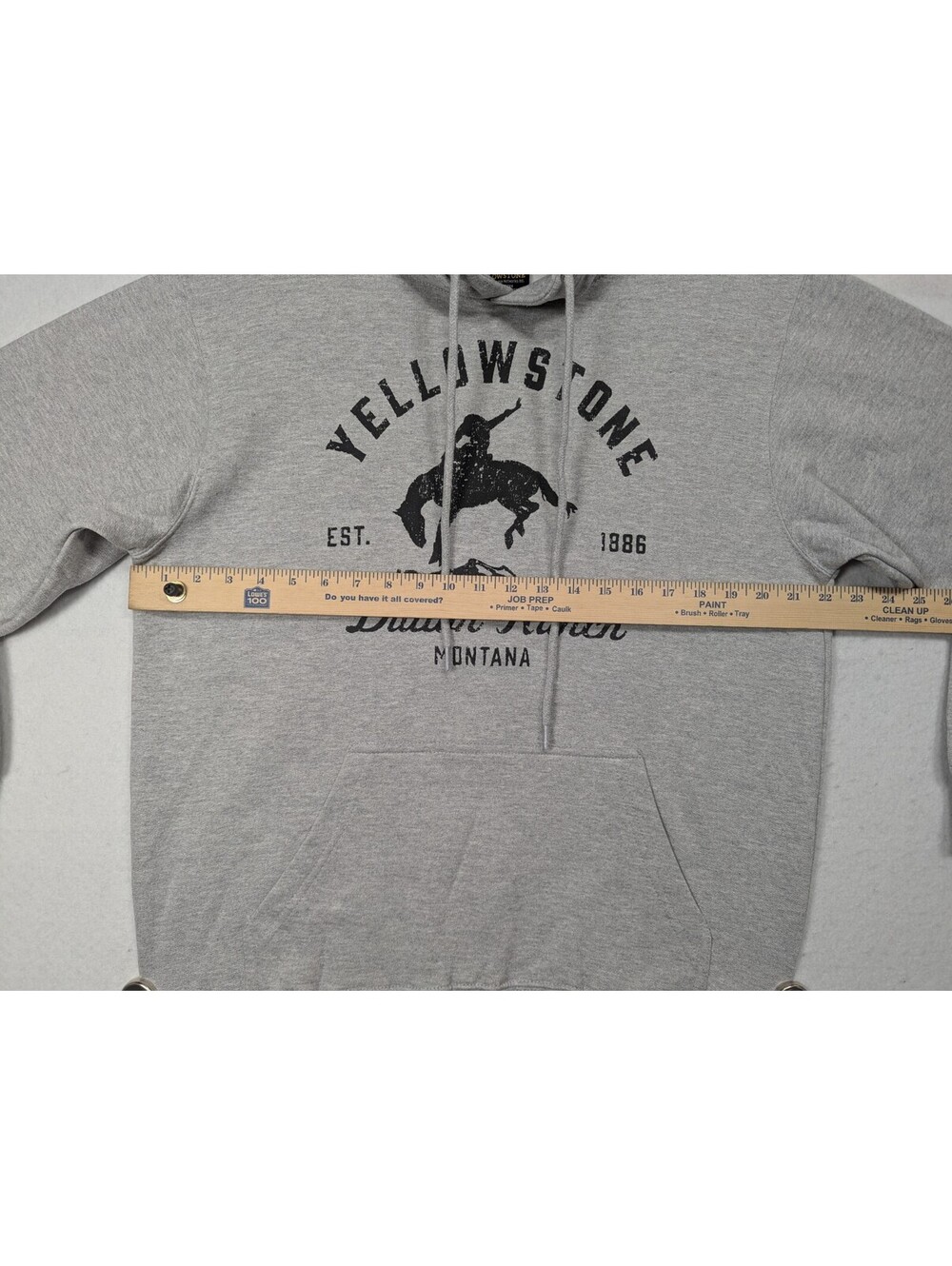 Yellowstone - Dutton Ranch - Montana - Long Sleeve Hoodie Sweatshirt - Size M - Picture 9 of 15